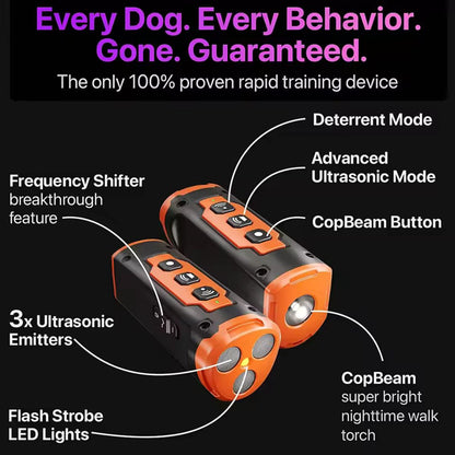 KanineCare® Ultrasonic Dog Training & Bark Deterrent Device